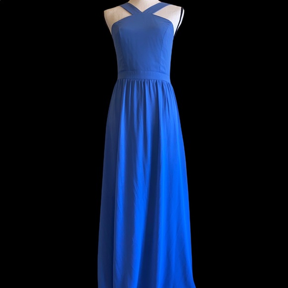 Lulus Dresses & Skirts - Lulu's slate blue maxi dress size small